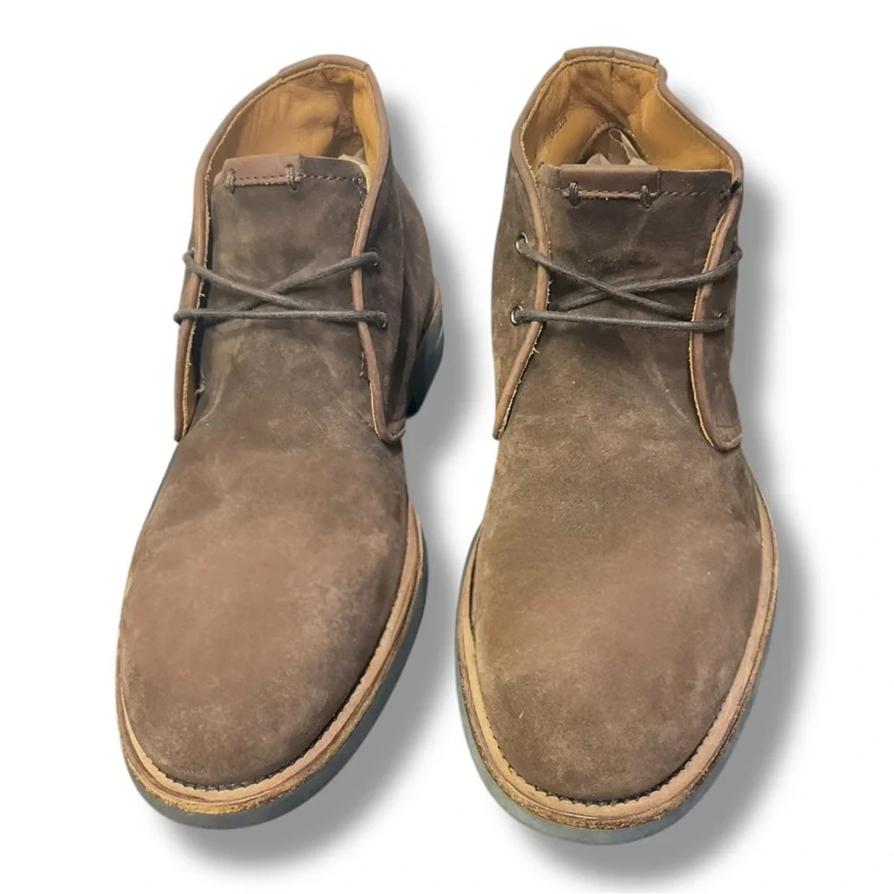 Aquatalia Carlos Brown Suede Chukka‎ Boots Mens 9 Weatherproof Made in Italy